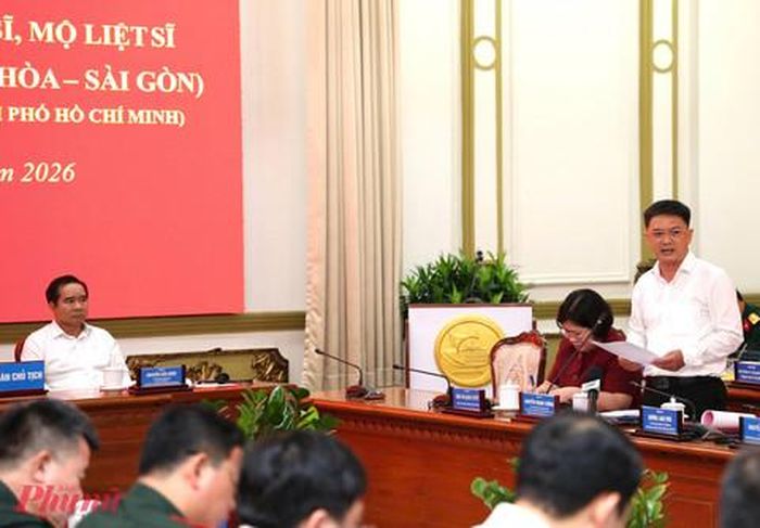Phó chủ tịch UBND TPHCM Nguyễn Mạnh Cường phát biểu