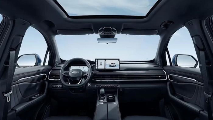 Thiết kế khoang lái của Geely Okavango. Ảnh: Geely