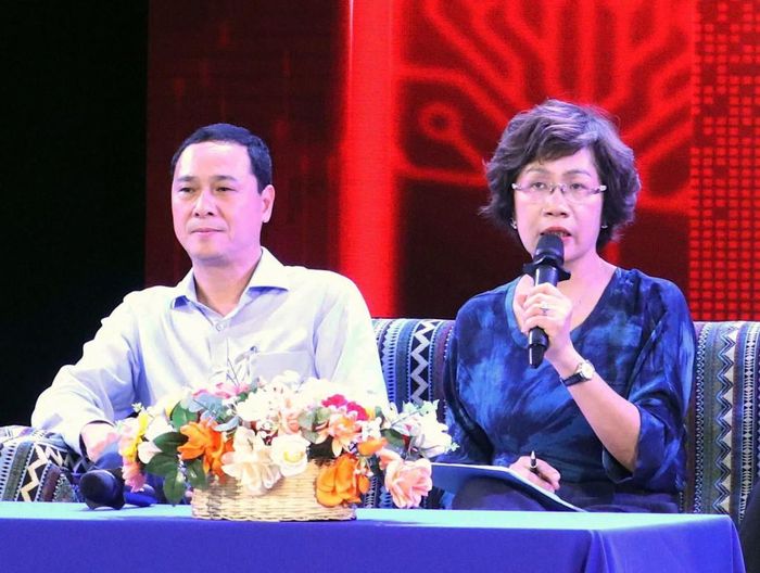 PGS.TS. Nguyễn Thị Thu Phương, Viện trưởng Viện Văn hóa, Nghệ thuật, Thể thao và Du lịch Việt Nam phát biểu tại hội thảo.