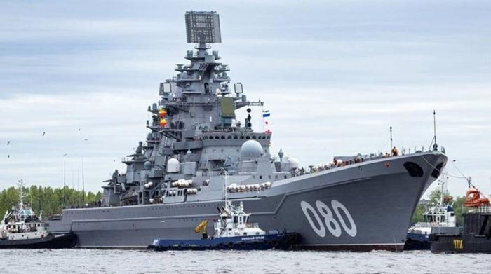 Tàu tuần dương hạt nhân lớp Kirov của Nga, Admiral Nakhimov, sau khi được tân trang. Ảnh Military Watch