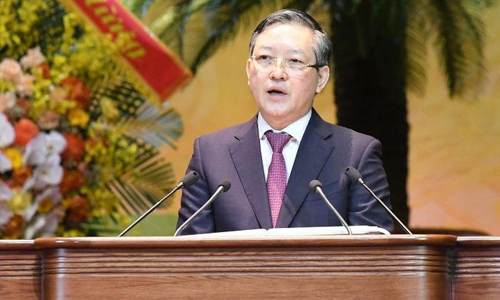 Chủ tịch Ban Chấp hành Trung ương Hội Nông dân Việt Nam Lương Quốc Đoàn. (Ảnh: Lâm Hiển)