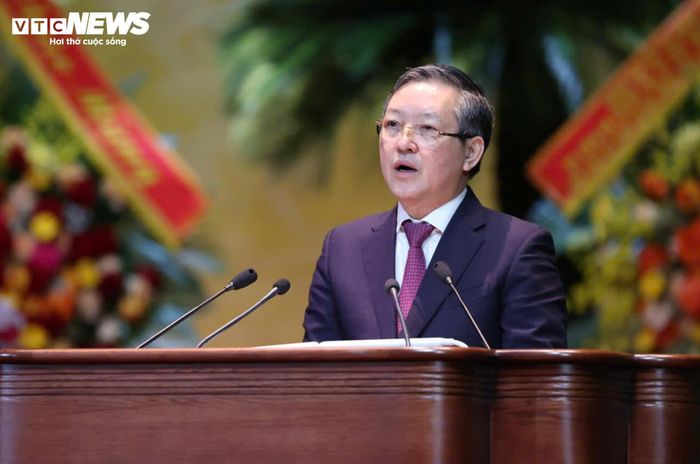 Ủy viên Trung ương Đảng, Chủ tịch Ban Chấp hành Trung ương Hội Nông dân Việt Nam Lương Quốc Đoàn phát biểu khai mạc Đại hội.
