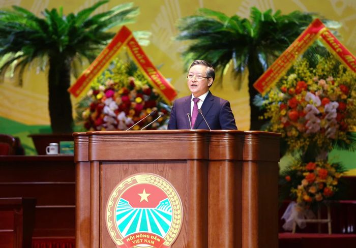 Ông Lương Quốc Đoàn tái đắc cử Chủ tịch Ban Chấp hành Trung ương Hội Nông dân Việt Nam khóa IX. Ảnh: CTV.