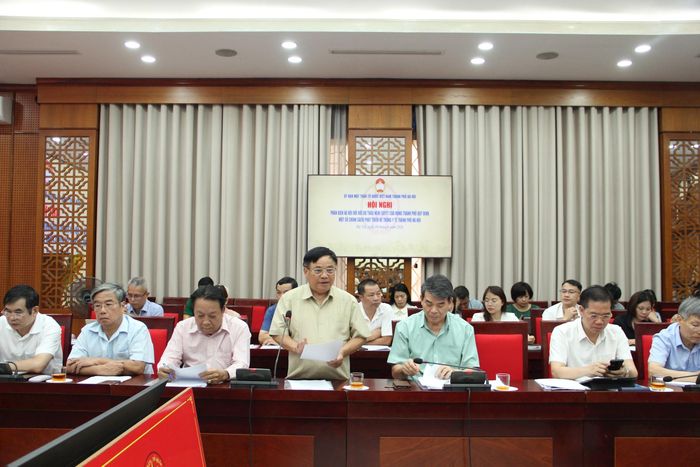 Đại biểu đóng góp ý kiến tại hội nghị. Ảnh: Lê Phương