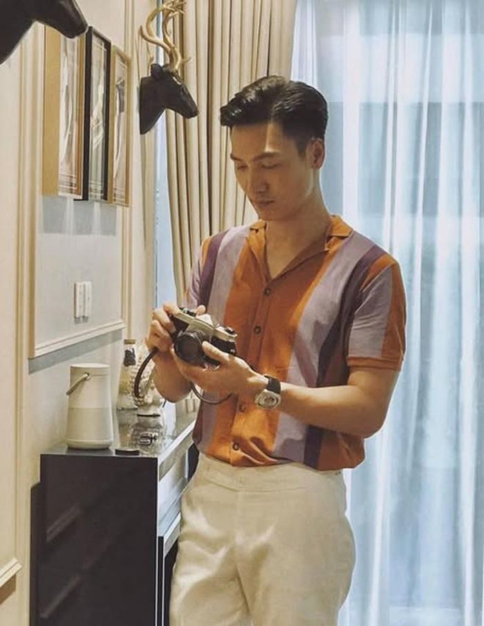 Mạnh Trường và con trai - bé Bon.