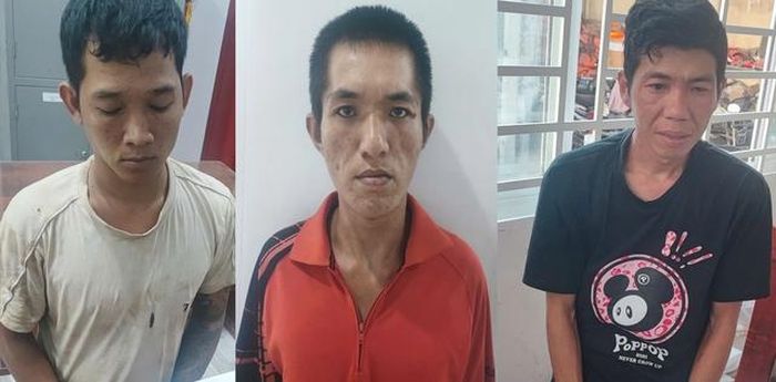 Các đối tượng Nguyễn Hoàng Sil, Trương Văn Phương Thanh, Cù Thanh Tâm (từ trái sang). Ảnh: Công an tỉnh An Giang.