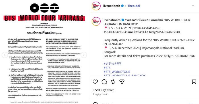Ban tổ chức tại Thái Lan ra quy định gắt khi tuyên bố hủy vé chợ đen ngay lập tức và từ chối mọi loại "thư ủy quyền" khi check-in vào cổng.