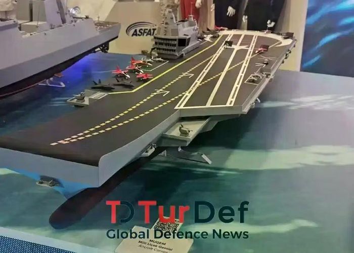 Theo bản thuyết trình của Chuẩn Đô đốc Hakan Ucar, tàu sân bay MUGEM sẽ có khả năng mang theo tối đa 52 máy bay, như vậy là nhiều hơn con số 50 được đề cập đến nhiều lần trước đó.