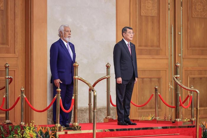 Thủ tướng Lê Minh Hưng chủ trì lễ đón Thủ tướng Cộng hòa Dân chủ Timor-Leste Kay Rala Xanana Gusmão thăm chính thức Việt Nam và tham dự Diễn đàn Tương lai ASEAN lần thứ ba - Ảnh: Nhật Bắc