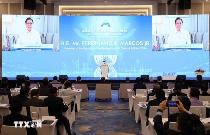  Tổng thống Philippines Ferdinand Marcos Jr. đánh giá cao sáng kiến của Việt Nam trong việc tổ chức diễn đàn. Ảnh: TTXVN 