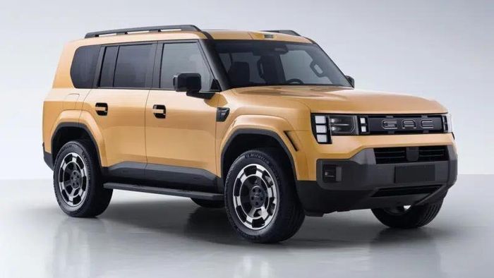 GAC Yue 7 có thiết kế khá tương tự mẫu SUV Defender của Land Rover. Ảnh: GAC.