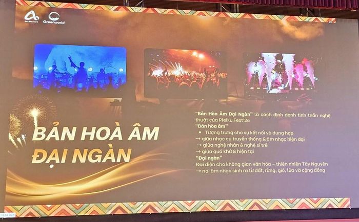 Phối cảnh lễ hội âm nhạc "Pleiku Fest'26 - Bản hòa âm đại ngàn"