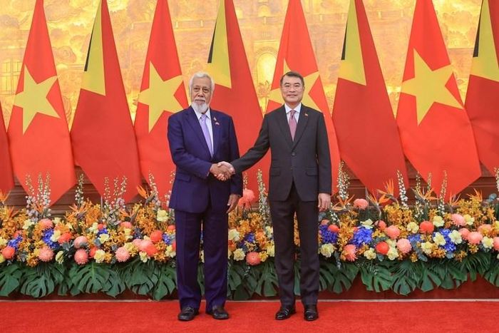 Thủ tướng Lê Minh Hưng và Thủ tướng Cộng hòa Dân chủ Timor-Leste Kay Rala Xanana Gusmão