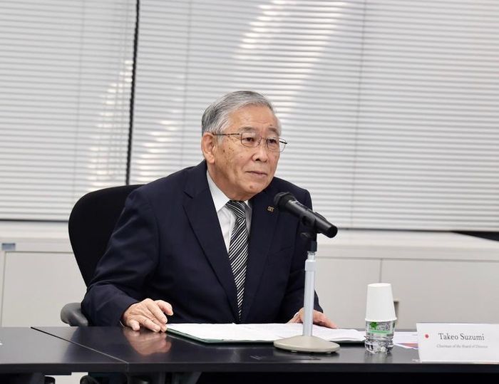 Ông Takeo Suzumi, Chủ tịch Hội đồng quản trị Đại học Công nghệ Shibaura phát biểu - Ảnh: VGP/Thu Sa