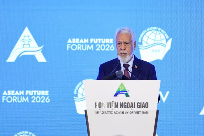 Thủ tướng Timor-Leste Kay Rala Xanana Gusmão phát biểu tại Diễn đàn - Ảnh: VGP/Nhật Bắc
