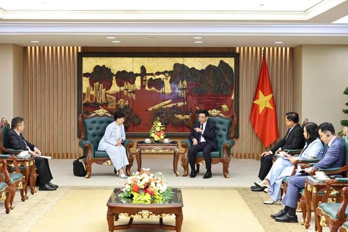 Bà Izumi Nakamitsu cảm ơn và đánh giá cao việc Việt Nam đảm nhiệm thành công vai trò Chủ tịch Hội nghị Kiểm điểm NPT lần thứ 11 - Ảnh: VGP/Nguyễn Hoàng