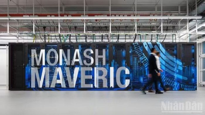 Siêu máy tính trí tuệ nhân tạo Maveric của Đại học Monash (Australia) vừa chính thức được đưa vào vận hành. (Ảnh: Monash)