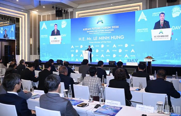 Thủ tướng Lê Minh Hưng phát biểu tại Phiên khai mạc Diễn đàn Tương lai ASEAN lần thứ ba.