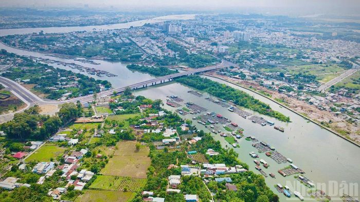 Kết quả khảo sát hiện trạng nuôi cá bè trên sông Cái (một nhánh của sông Đồng Nai) tại phường Trấn Biên có 468 bè và 1.422 lồng.