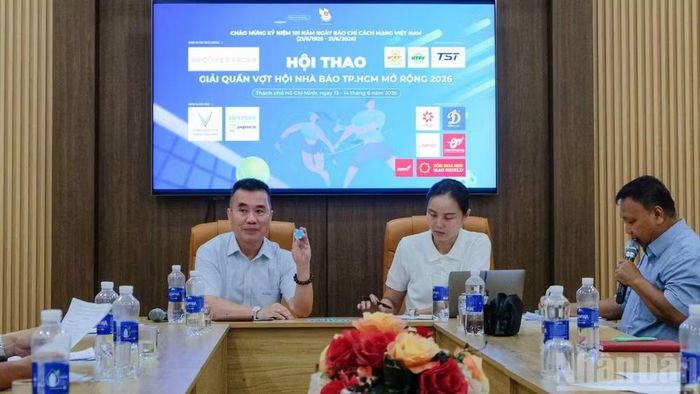 Lễ bốc thăm chia bảng Giải Quần vợt Hội Nhà báo Thành phố Hồ Chí Minh mở rộng năm 2026.