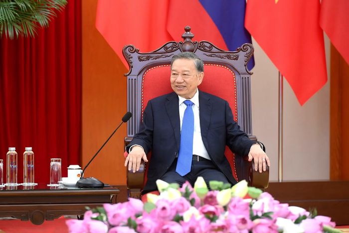 Tổng Bí thư, Chủ tịch nước Tô Lâm phát biểu tại cuộc tiếp.