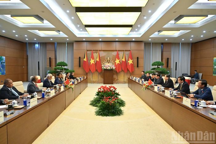 Quang cảnh hội kiến tại Nhà Quốc hội.