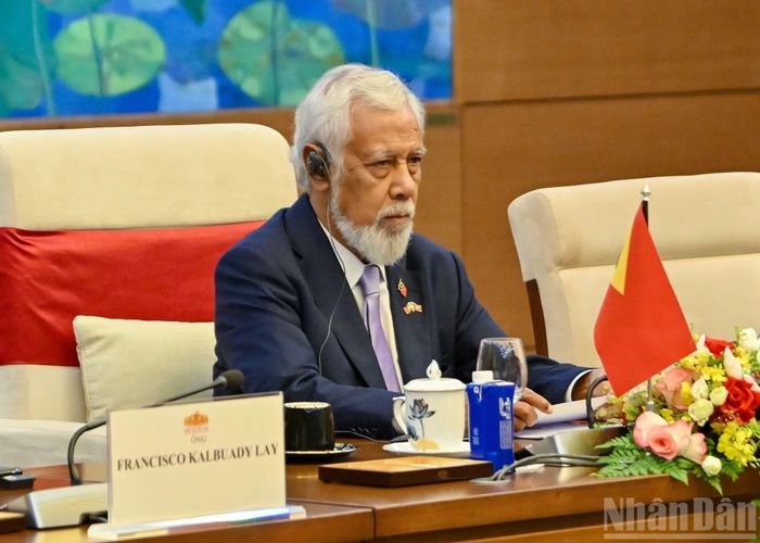 Thủ tướng Timor-Leste Kay Rala Xanana Gusmao tại hội kiến.