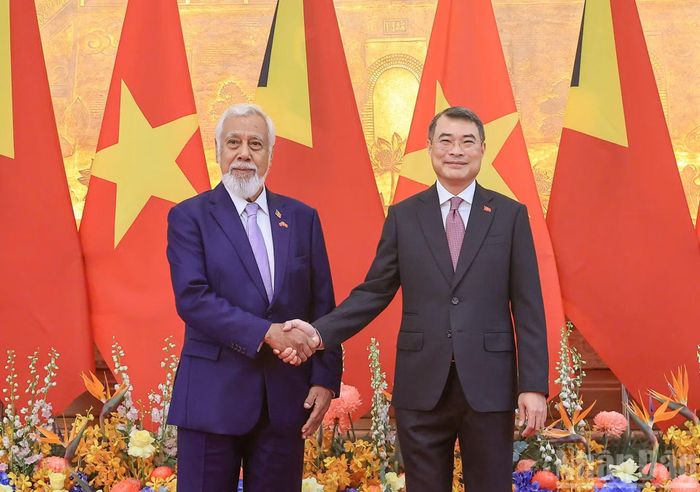 Thủ tướng Lê Minh Hưng và Thủ tướng Kay Rala Xanana Gusmao.