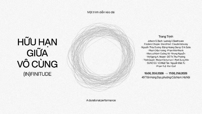 Dự án Hữu hạn giữa vô cùng (in)finitude) sẽ kéo dài liên tục trong 24 giờ.
