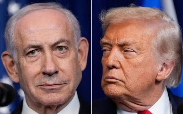 Thủ tướng Israel Benjamin Netanyahu và Tổng thống Mỹ Donald Trump tại cuộc họp báo ở Mar-a-Lago, Palm Beach, bang Florida, ngày 29-12-2025. Ảnh: AP