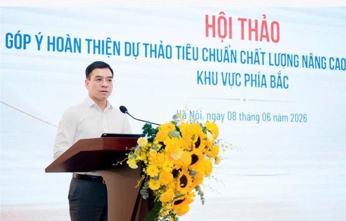 Ông Hà Anh Đức, Cục trưởng Cục Quản lý khám, chữa bệnh (Bộ Y tế), phát biểu tại hội thảo