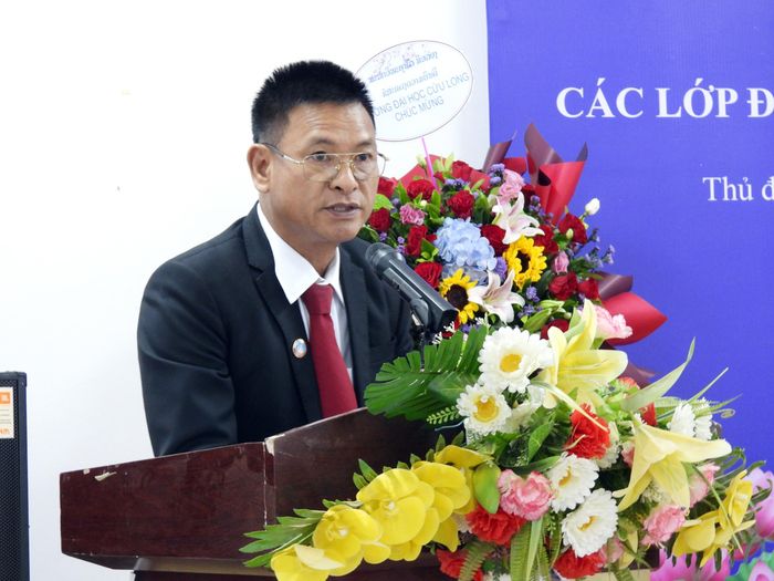 Ông Nguyễn Ngọc Thắng phát biểu tại buổi lễ