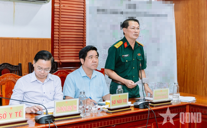  Đại tá Nguyễn Minh Tấn phát biểu.