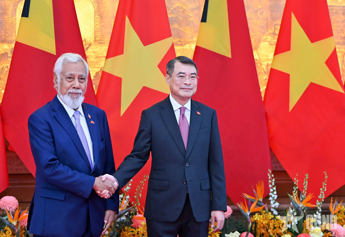  Thủ tướng Lê Minh Hưng và Thủ tướng Timor-Leste Kay Rala Xanana Gusmão. Ảnh: TUẤN HUY 