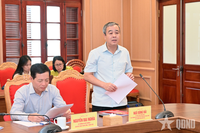 Đồng chí Ngô Đông Hải phát biểu.