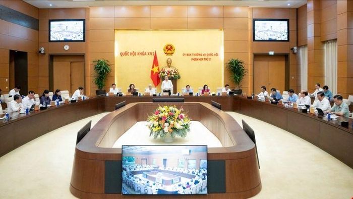 Quang cảnh phiên họp thứ 2 của UBTVQH. Ảnh: Cổng thông tin điện tử Quốc hội