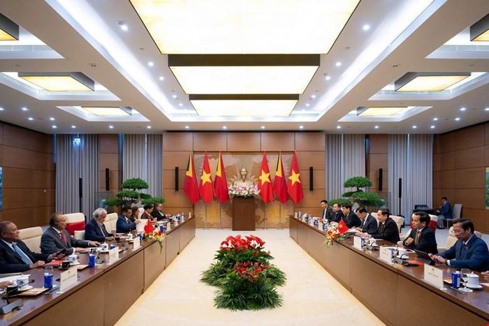  Quang cảnh cuộc hội kiến. Ảnh: QUANG PHÚC 