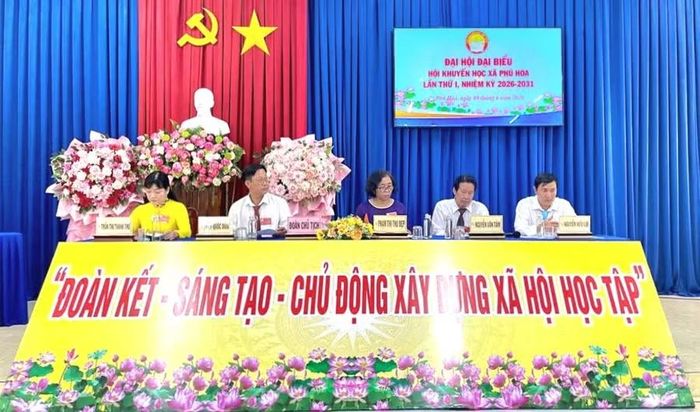 Đại hội Hội Khuyến học xã Phú Hòa (An Giang) lần thứ I, nhiệm kỳ 2026 - 2031.
