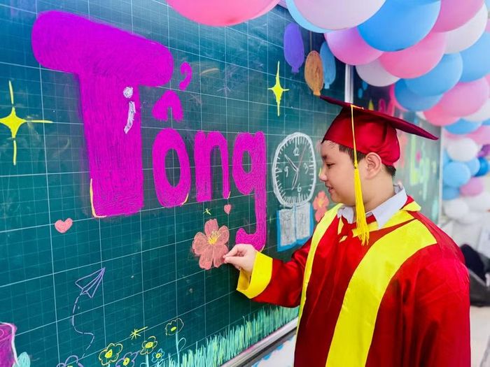 Học sinh tại buổi tổng kết năm học ở TPHCM. Ảnh: Thùy Linh.