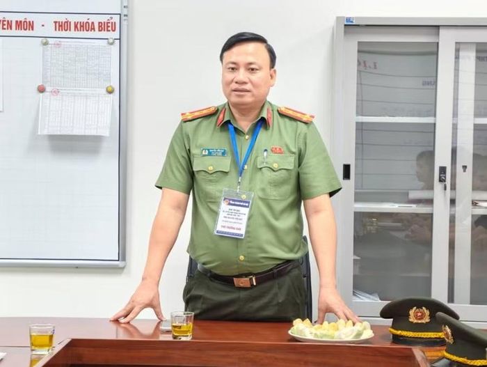 Đại tá Nguyễn Tiến Đạt - Phó Giám đốc Công an TP Hà Nội, Phó Trưởng Ban Chỉ đạo thi tốt nghiệp THPT Thành phố kết luận buổi kiểm tra.