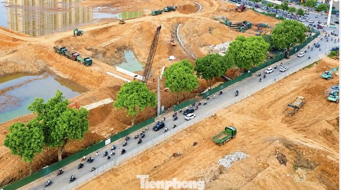  Theo anh Nguyễn Văn Dũng, các cây xà cừ tại đây đã hiện diện từ nhiều năm trước, không chỉ tạo bóng mát mà còn góp phần định hình cảnh quan và cải thiện vi khí hậu khu vực. Theo anh, việc hình thành lại một tuyến cây xanh có quy mô tương đương sẽ cần rất nhiều thời gian, trong khi việc hạ giải chỉ diễn ra trong thời gian ngắn. Ảnh hàng cây trước khi bị chặt hạ. 