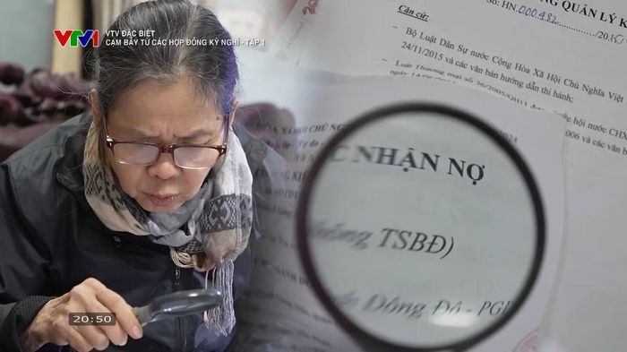 Ảnh được cắt từ phim tài liệu Cạm bẫy từ các hợp đồng kỳ nghỉ. Nguồn: VTV.
