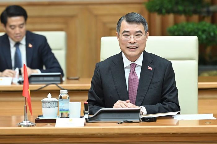 Thủ tướng Lê Minh Hưng tại cuộc hội đàm. Ảnh: Như Ý