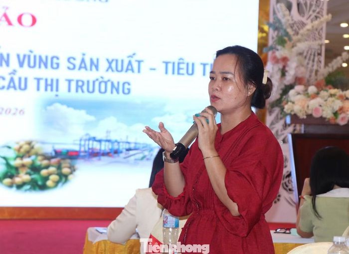 Đại diện doanh nghiệp chia sẻ tại hội thảo.