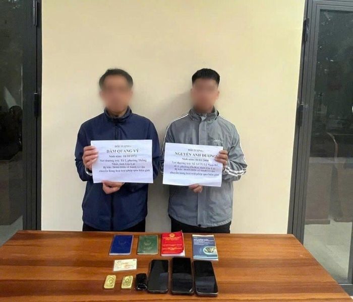 Hai đối tượng bị bắt giữ.