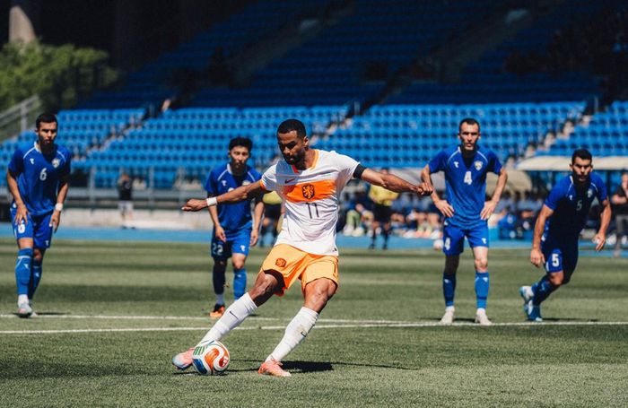 Hà Lan có bàn mở tỷ số phút 30 nhờ cú đá penalty thành công của Gakpo