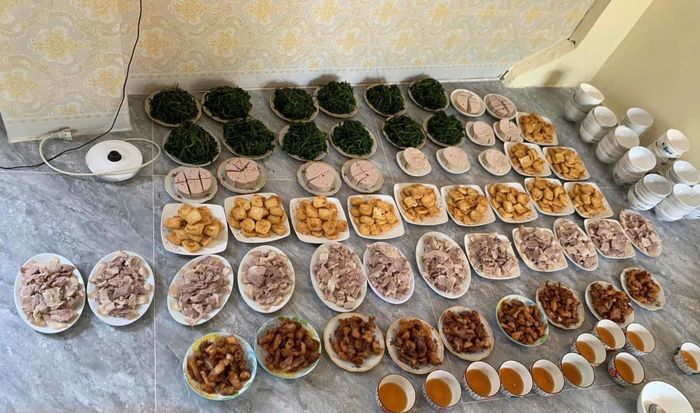 Thực đơn đa dạng các món phục vụ thí sinh