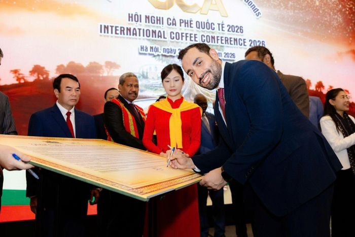 Các đại diện ngoại giao cùng kí Tuyên bố Liên minh Cà phê toàn cầu - GCA