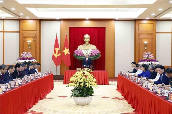 Tổng Bí thư, Chủ tịch nước Tô Lâm phát biểu chỉ đạo. Ảnh: Thống Nhất/TTXVN