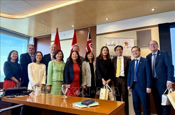 Các đại biểu tham gia Hội thảo Diễn đàn Doanh nghiệp Việt Nam - Canada. Ảnh: Thanh Hải/PV TTXVN tại Canada.